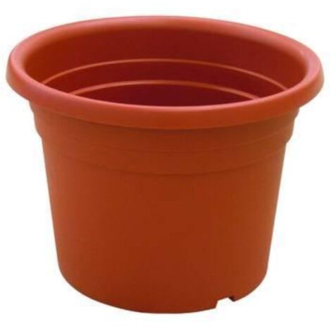 VASO CILINDRO DAHALIA 17X13HCM 2L TERRACOTTA- 12,0 pz