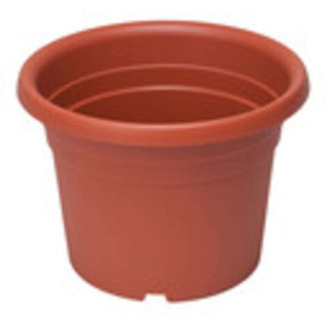 VASO CILINDRO DAHALIA CM 35X25H LT14 TERRACOTTA