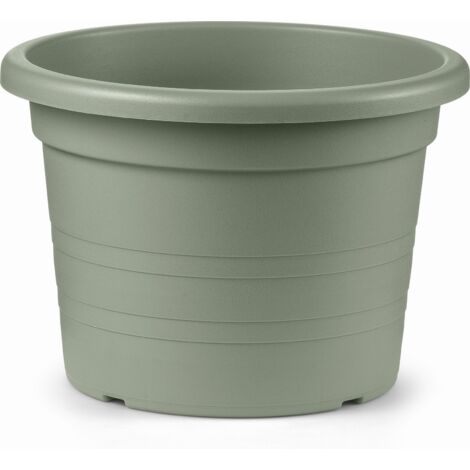 Vaso Cilindro Plastica  35 cm - Terra Laguna