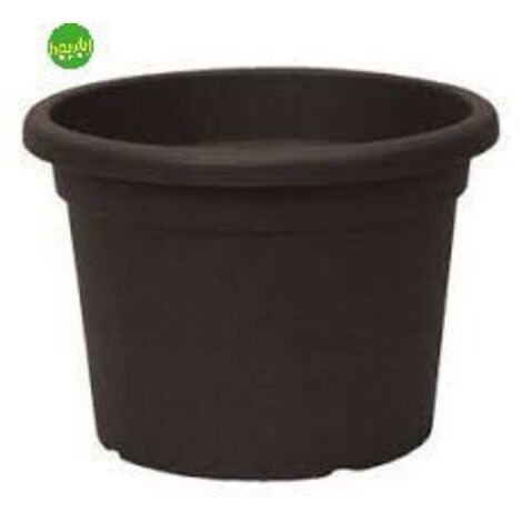 Vaso Cilindro Plastica  Antracite - 80 cm
