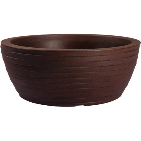 Vaso ciotola resina THETIS ELEGANCE cm. 40 CORTEN