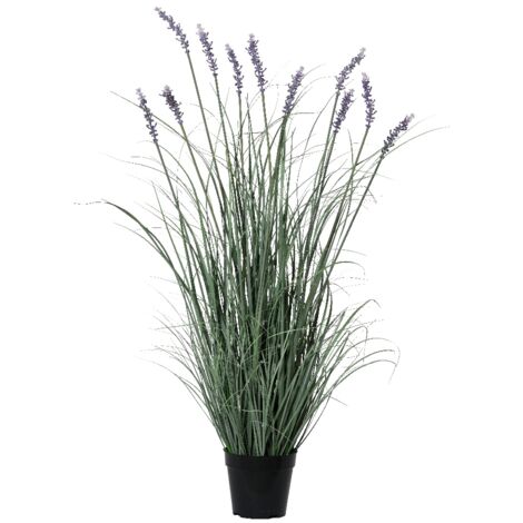 VASO CON LAVANDA 30X30XH96CM IN PLASTICA.