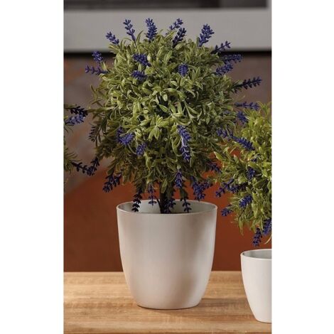 VASO CON LAVANDA D.11.5XH34CM