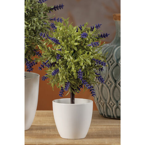 VASO CON LAVANDA D.8XH24CM