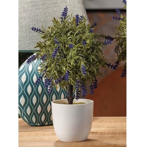 VASO CON LAVANDA D.9.5XH28CM