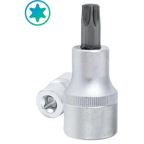 Vaso con punta TORX de 1/4" acero CRV, medida T10