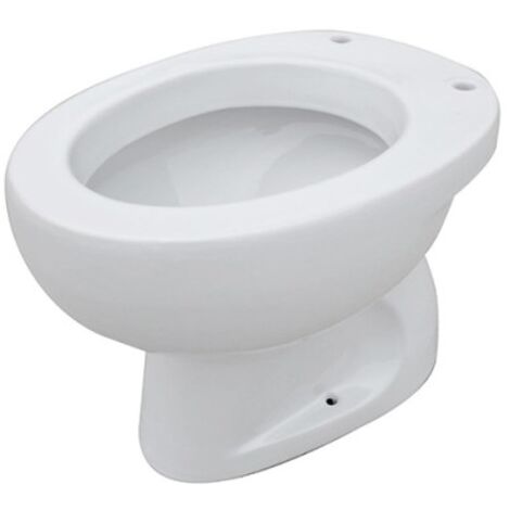 Vaso con scarico a pavimento in ceramica bianco lucido - Galassia Infanzia - Senza copri wc