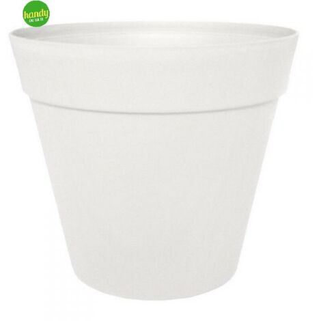 Vaso conico Telcom chicago porta fiori basso Ø 30 colore bianco