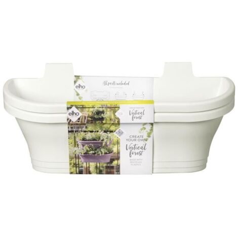 VASO CORSICA VERTICALE FOREST LARGE SET/2 WHITE ELHO