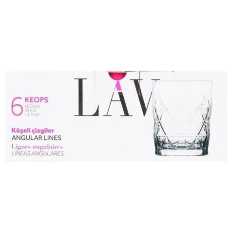 VASO CRISTAL 345CL KEO366F 6U.