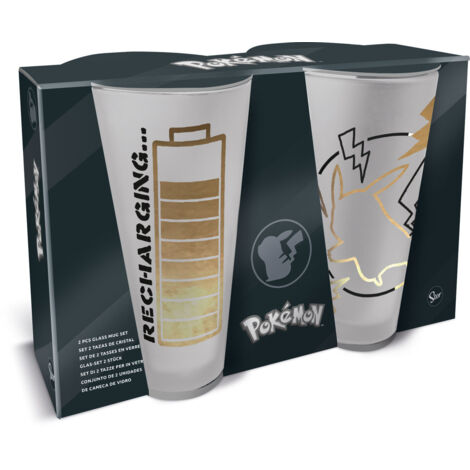 VASO CRISTAL 490ML POKEMON THUNDERSTRUCK 2U.