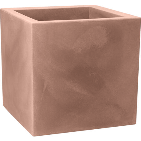 Vaso cubico resina MOMUS cm. 35 AVANA