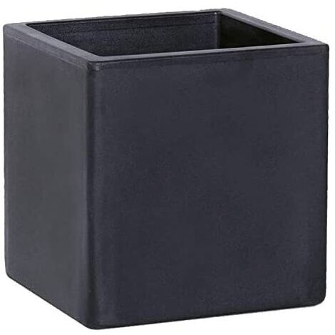 VASO CUBO VIAREGGIO 35X35XH33CM INDUSTRIAL GREY LI