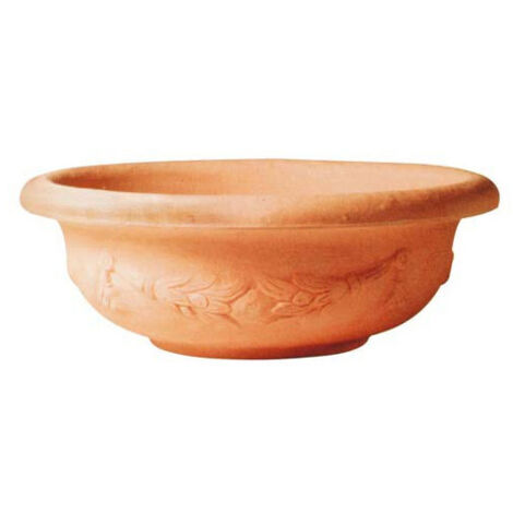 Vaso cuenco de resina color terracota Pantelleria Impruneta Ø 35 cm