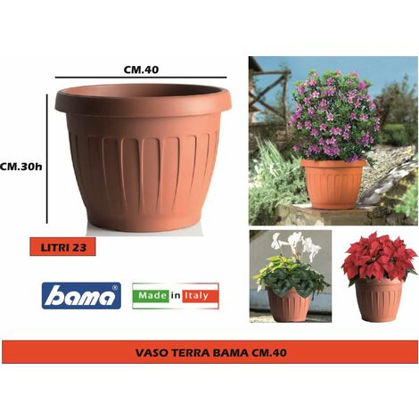 Vaso cassetta finta terracotta cotto argilla. Millerighe