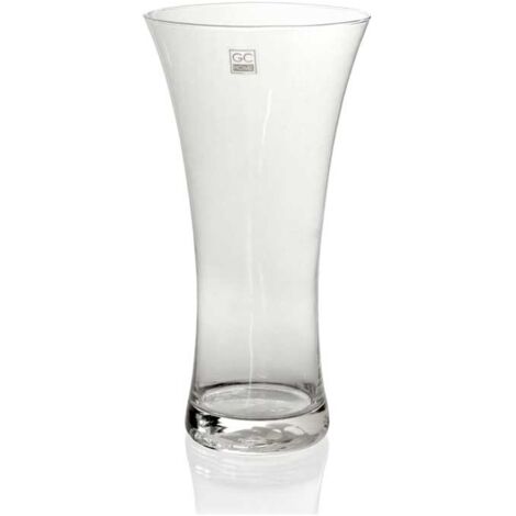 VASO DA ARREDO IN VETRO SLIM 16X30CM TRASPARENTE
