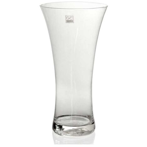 VASO DA ARREDO IN VETRO SLIM 19X37CM TRASPARENTE