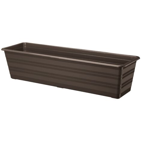 Vaso da balcone Draco (60 cm, marrone)