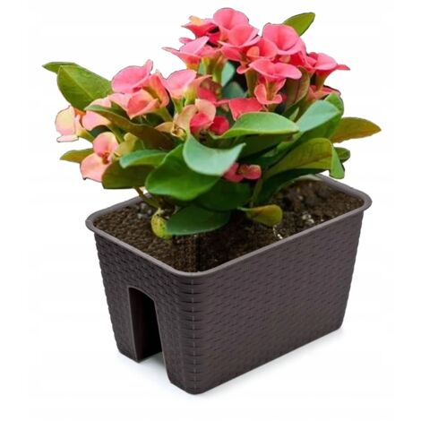 VASO DA BALCONE PER RATOLLA BOX DA BALCONE 396mm UMBRA
