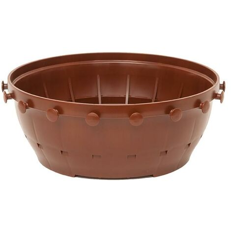 Vaso da coltivazione con pomelli per tiranti in plastica per Air Pruning per bonsai 21x21x9,5 cm - 2,5 lt (Tie Pots) - TP21