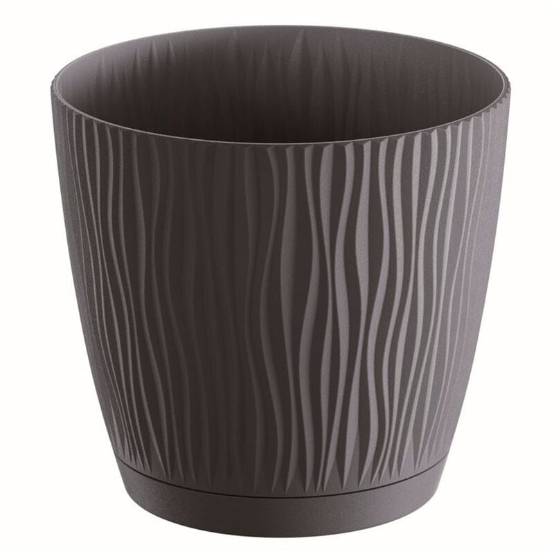 Vaso da fiori 0,6L Sandy p 10,8x10,8x10,2 cm, Antracite - Antracite