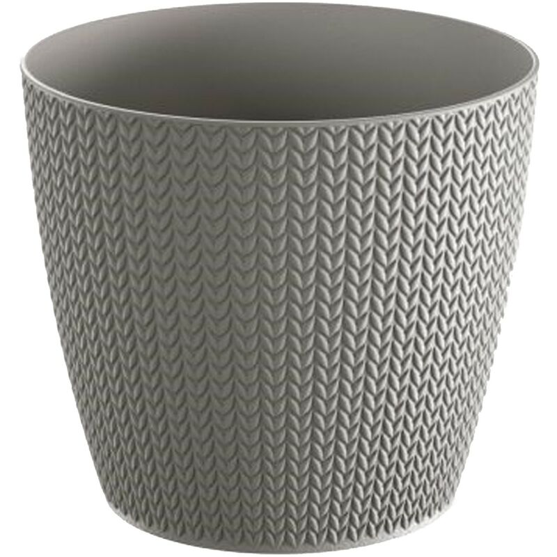 Vaso da fiori 1L Wheaty 128x128x112 mm, Grigio - Grigio