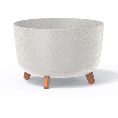 Vaso da fiori 21,5L Gracia 39x39x25,7 cm, Bianco eco