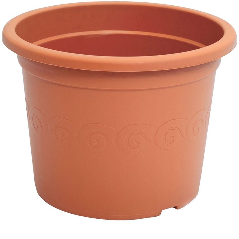 Vaso da fiori 3,5L Plastica 23x23x17,4 cm, Terracotta