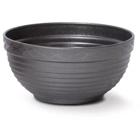 Vaso da fiori 3L Misa 26x26x11,3 cm, Grigio Scuro