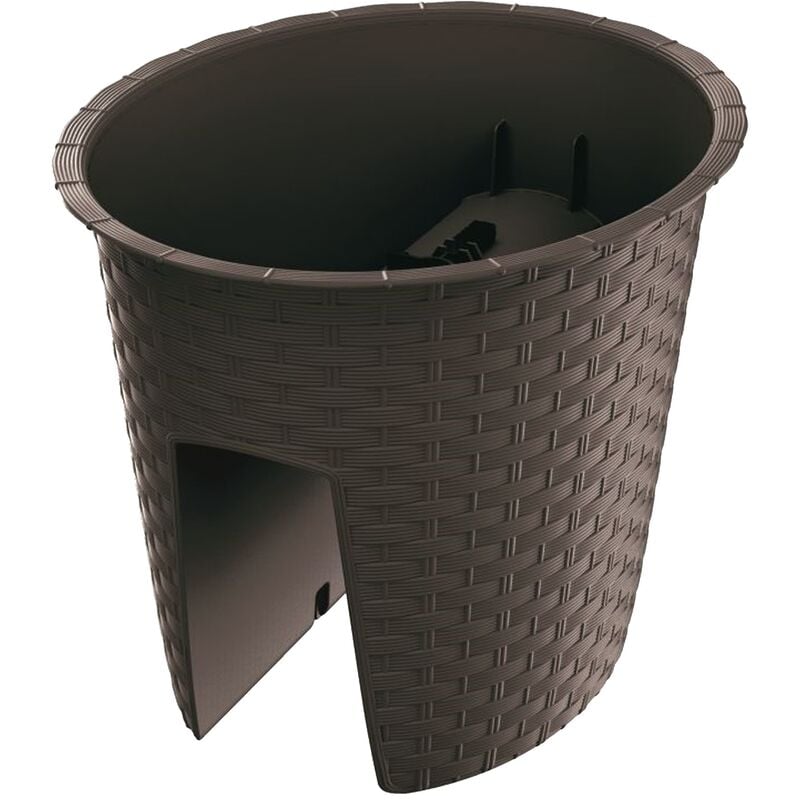 Vaso da fiori 6L Ratolla 298x242x225 mm, Marrone Scuro - Marrone Scuro