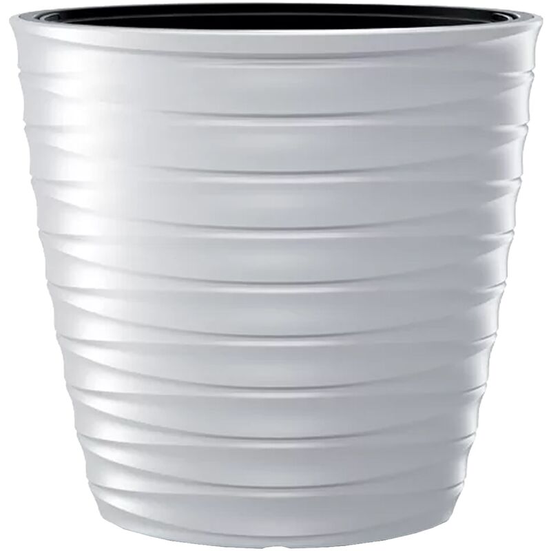 Vaso da fiori 74L Freze 593x393x585 mm, Bianco - Bianco