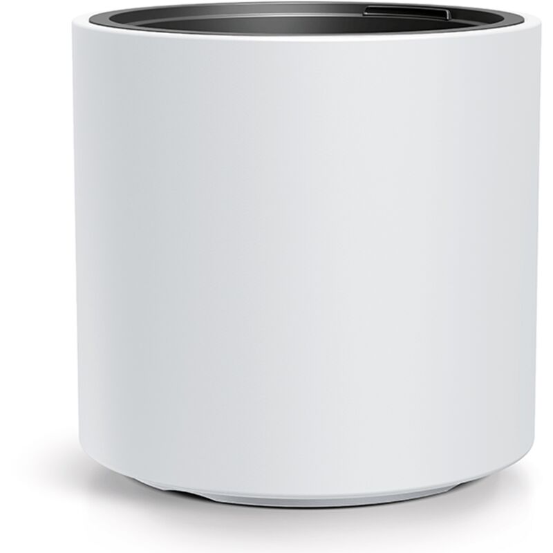 Vaso da fiori Heos 29,8x29,8x29 cm, Bianco - Bianco