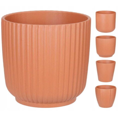 Vaso da fiori in ceramica terracotta 18,5x18cm