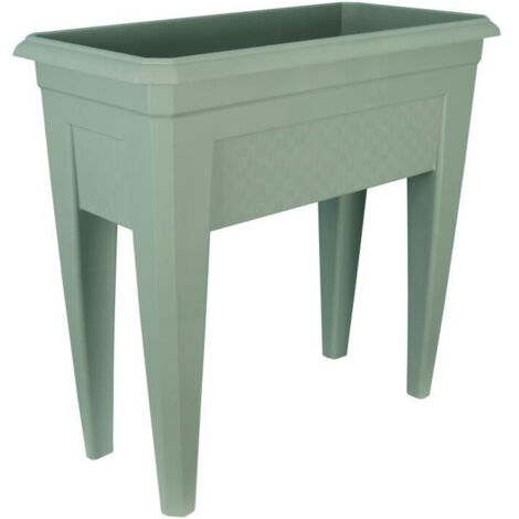 Vaso da fiori IZIGARDEN 60 cm - 50% riciclato - Verde argilla