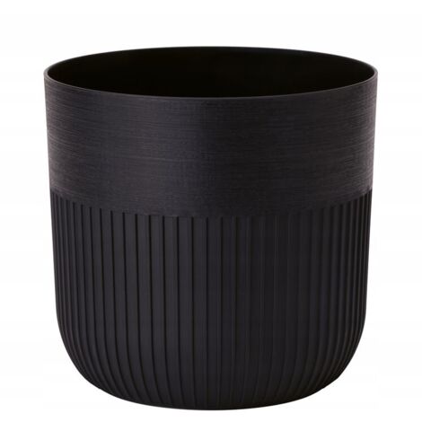Vaso da fiori Luca Petit 16 FORM-PLASTIC nero intenso