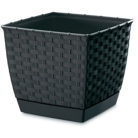 Vaso da fiori quadrato Ratolla - antracite - PP-DRLK165A