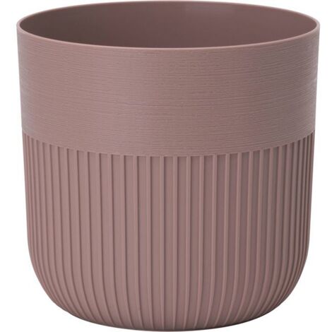Vaso da fiori rotondo - GARDEN ID - Luca Grande - Ø 40 - 41 L - H 40 cm - Cacao