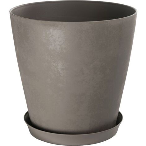 Vaso da fiori rotondo - GARDEN ID - Swing Cone - Ø 35 - 23 L - H 34 cm - Torba