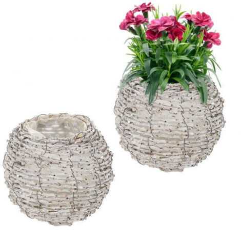 Vaso da fiori rotondo - set da 2