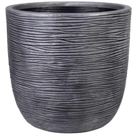 Vaso da fiori STRATA Amalfi L Rond Ø42,5 cm H40 cm Colore Etain
