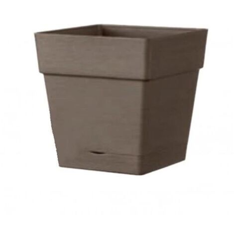 vaso da giardino "casetta save" color cammello, 17 cm