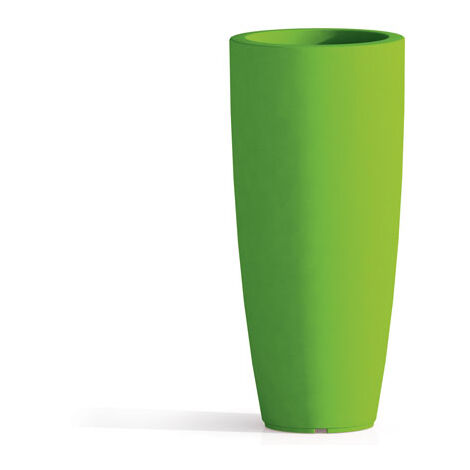 Vaso da giardino in resina verde per esterno. Vasi da