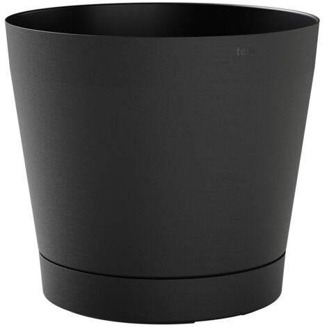 Vaso da Interno e Esterno Ø24x22cm in Polipropilene Orione 24 Ash Antracite