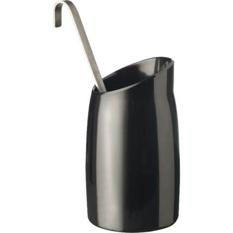 Vaso da toilette APS Casual, nero, capacità 1,00 litri, altezza 215 mm, ø 120 mm