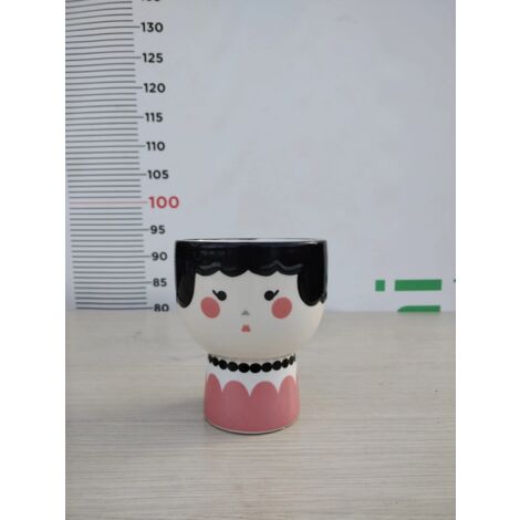 VASO D'ARREDO SMALTATATO DONNA IN CERAMICA V.12 AZIENDA ANTICO MESTIERE