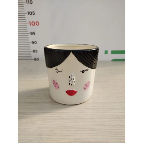 VASO D'ARREDO SMALTATO DONNA IN CERAMICA V.11 AZIENDA ANTICO MESTIERE