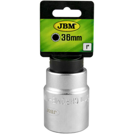 Vaso de 12 cantos de 1" de 36mm.  JBM10927