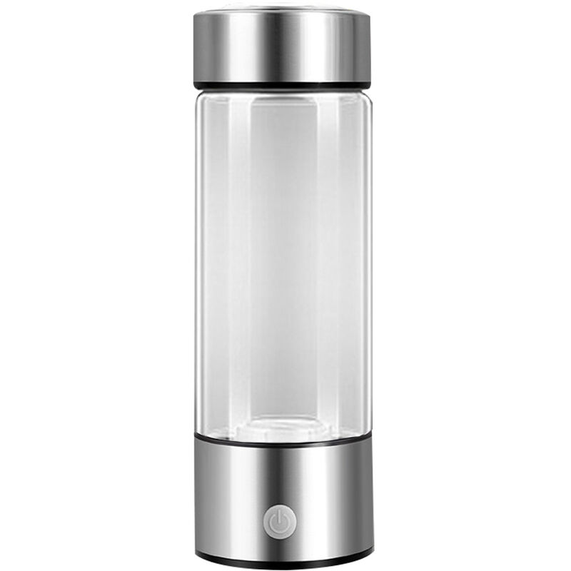 

Vaso de agua rica en hidrogeno Generador de ionizador Antioxidantes Botella de hidrogeno,Plata