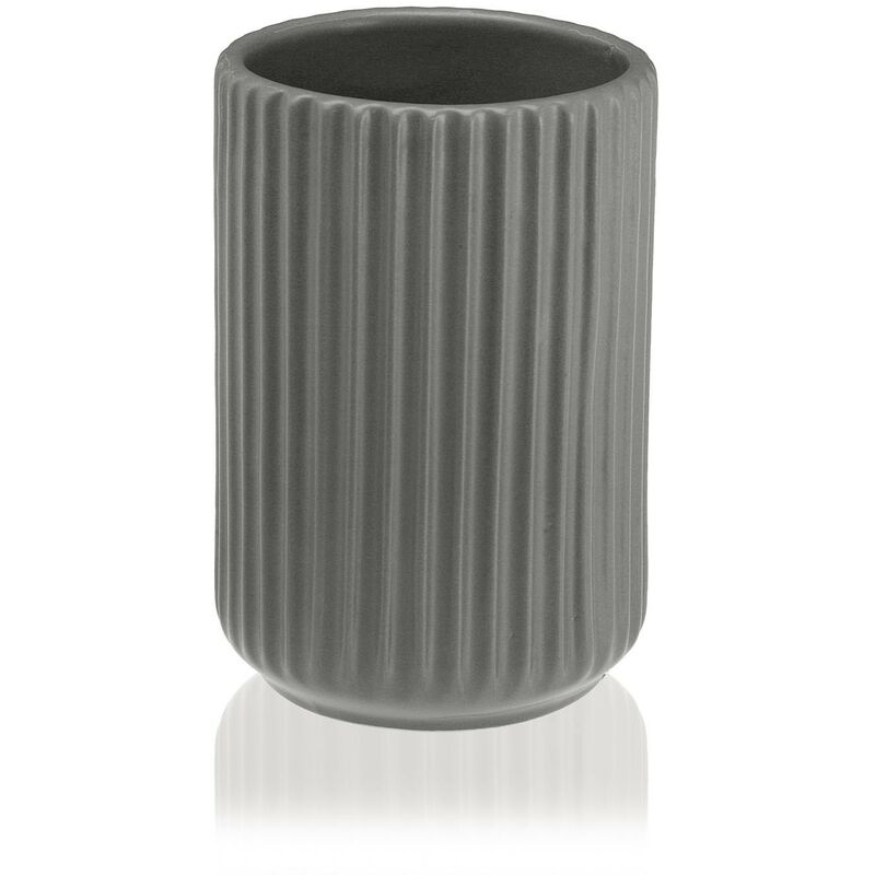 

Vaso de baño rayas gris - Rogal