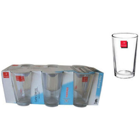 VASO DE CAÑA DE CRISTAL 6 UNIDADES